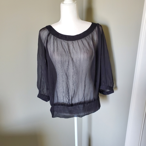 Guess Tops - 🇺🇲 ✔ Guess Sheer black top